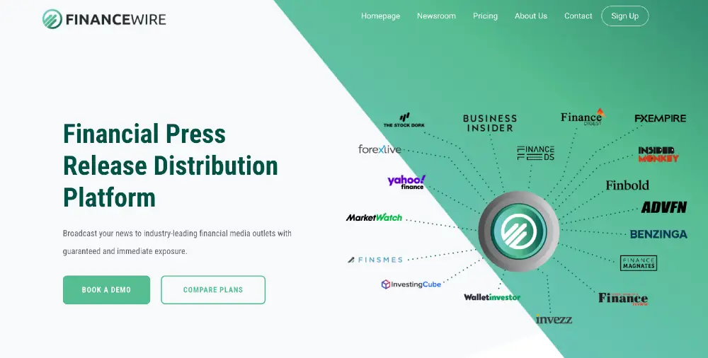 top press release distribution platforms for fintech - FinanceWire