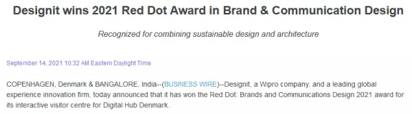 press release examples - awards and recognitions